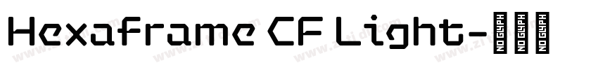 Hexaframe CF Light字体转换